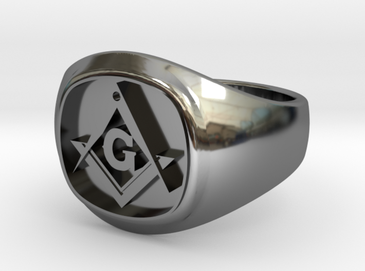 Masonic Signet ring  3d printed 
