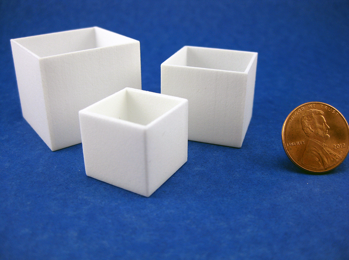Cube Planter Large 1:12 scale 3d printed 