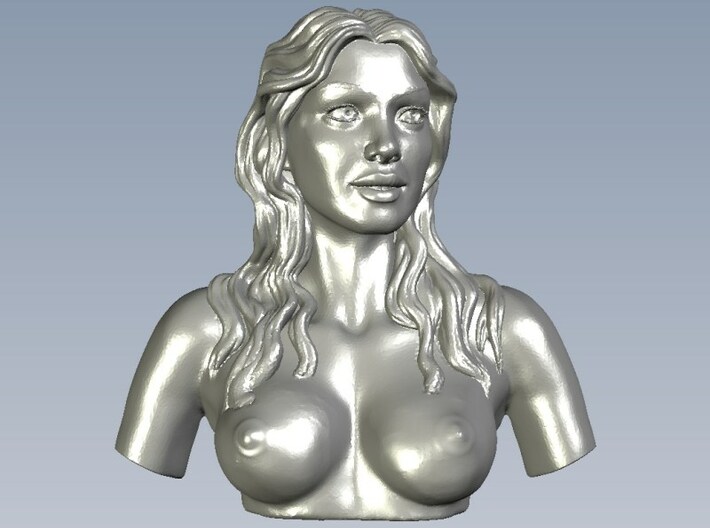 1/9 scale sexy topless girl bust A 3d printed 