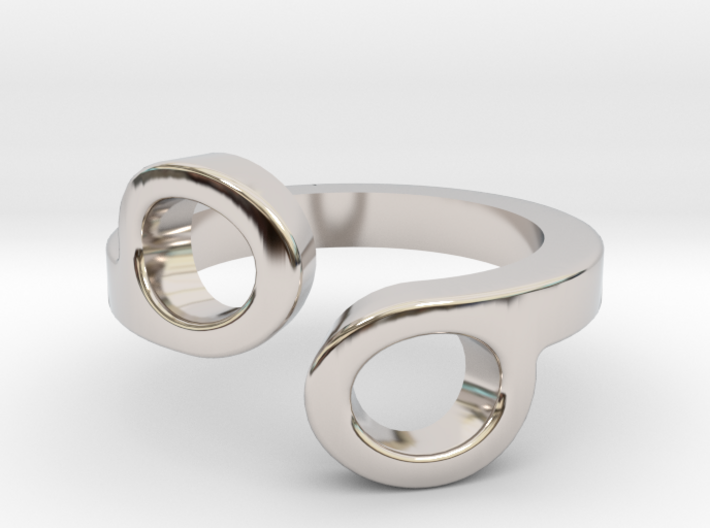 "Hex Key" Contrarie' Ring 3d printed 