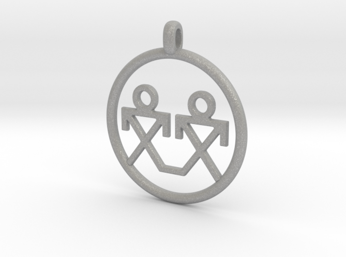 Brothers Symbols Native American Jewelry Pendant 3d printed