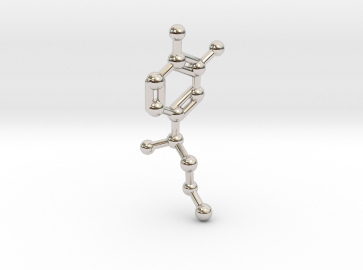 Adrenaline Molecule Keychain 3d printed