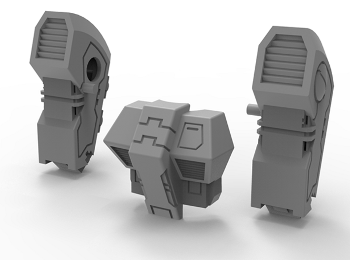 Standard Mech Booster Packs and Torso 3d printed 