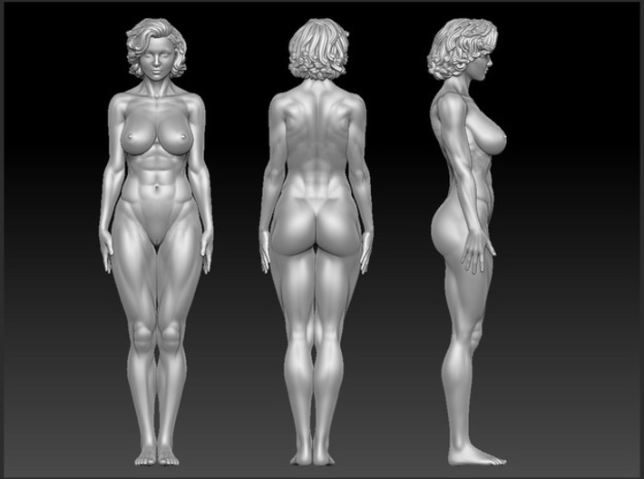 Fitness Girl Scale In 32mm 3d printed