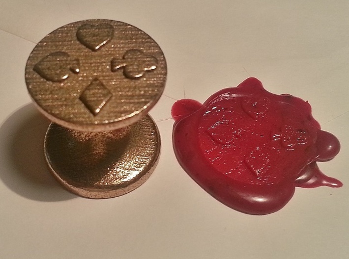 Suits Seal 3d printed Suits Wax Seal (Stainless Steel)