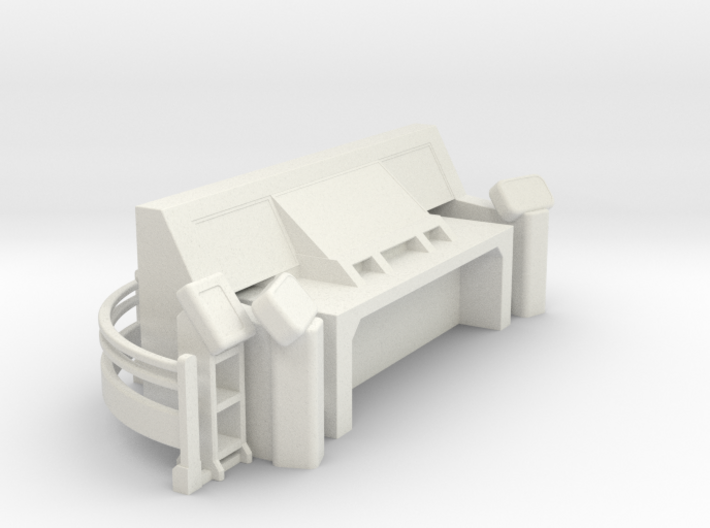 Mechwarrior 4 Mechlab Console and Railing 3d printed 