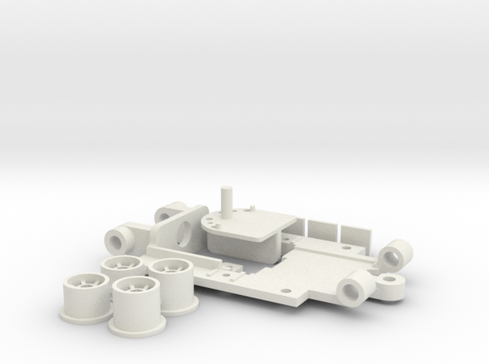 PDR Mini Chassis 43 V4 flared 3d printed 
