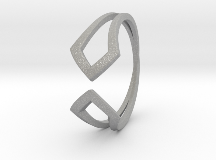 HIDDEN HEART Smooth, ring US size 10.5 , d=20,2mm 3d printed