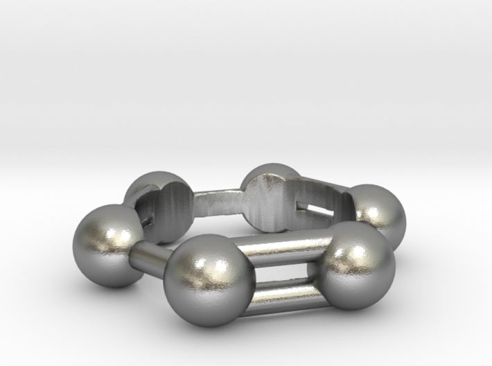 Benzene Ring Molecule 3d printed