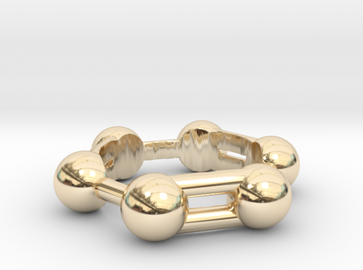 Benzene Ring Molecule 3d printed