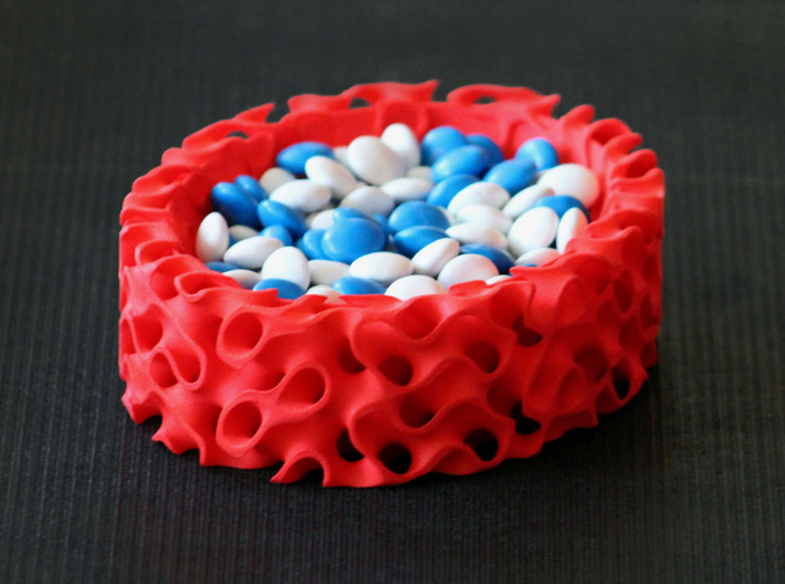 Gyroid Bowl Oval 3d printed Serving Suggestion