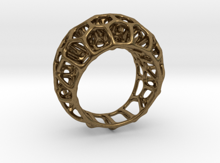 Voronoi Cell Ring II (Size 54) 3d printed