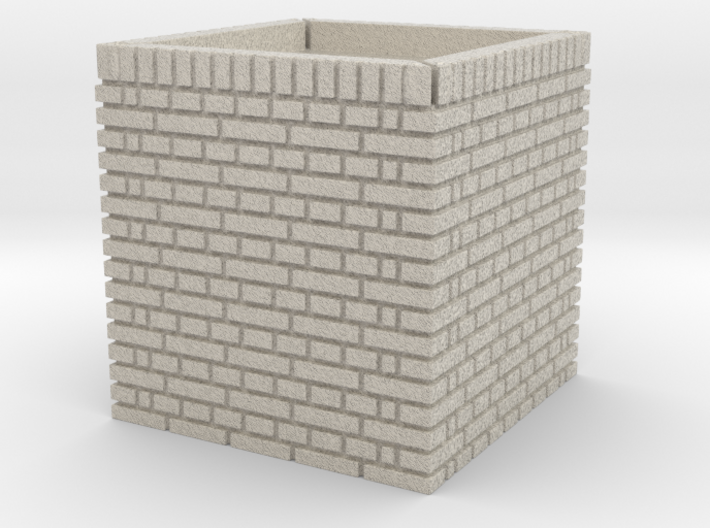 Cast Iron Water Tank Brick Pillar 3d printed