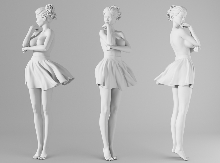 Miniskirt Girl 006-1/10 3d printed