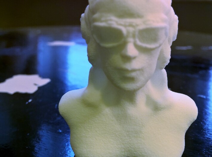 Woman with Flight Goggle 3d printed