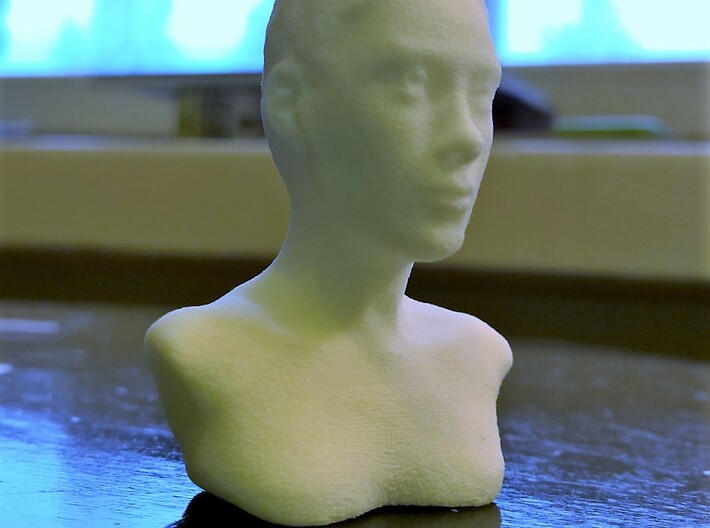 Woman with Very Short Hair 3d printed