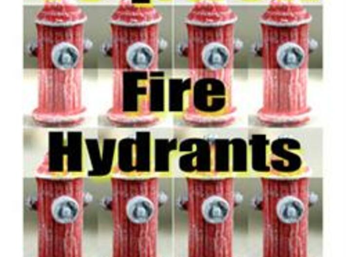 HO Fire Hydrants x15 Pack 3d printed
