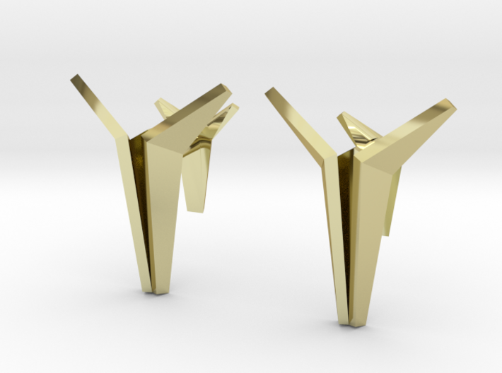 YOUNIVERSAL Origami Cufflinks 3d printed