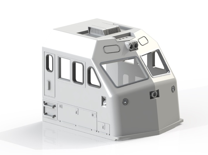 HO F69PH-AC Cab for Kato F40PH 3d printed Rendering of detailed cab