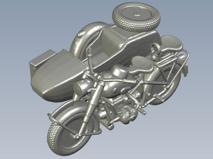 1/100 scale WWII Wehrmacht R75 motorcycles x 2 3d printed 