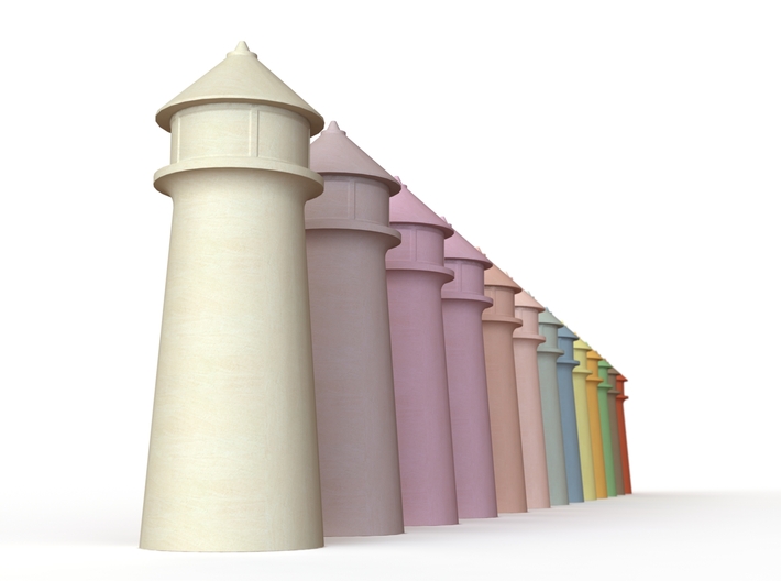 Lighthouse Pastel Light Pink 3d printed 