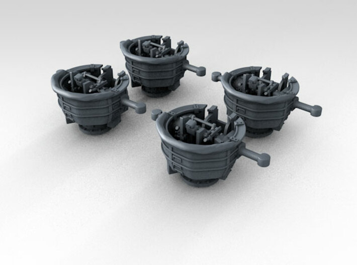 1/400 RN WW2 HACS MKIV Open (4) 3d printed 3d Render showing product detail