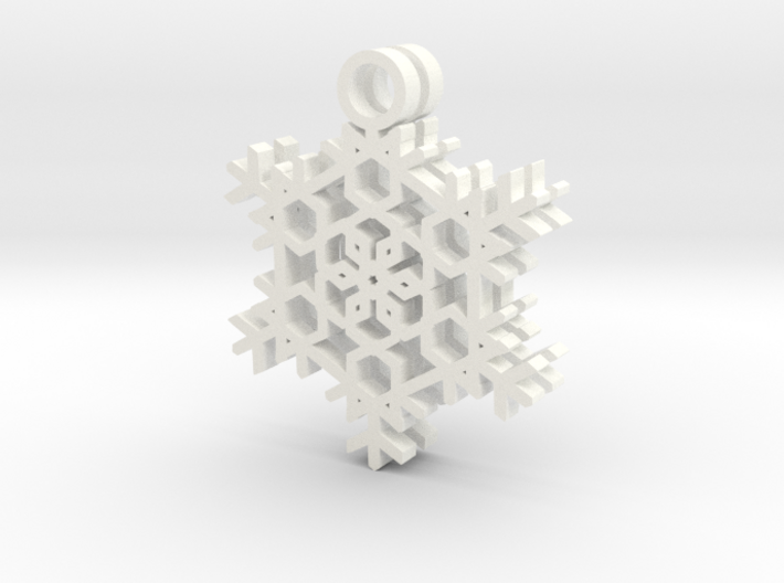 Frost Snowflake Earrings 3d printed 