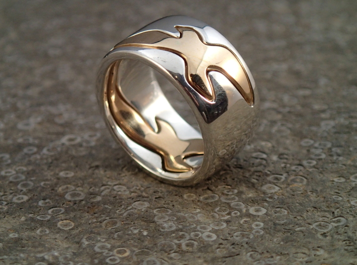 Bird Ring-Bird (buy with Bird Ring - Sky) 3d printed 