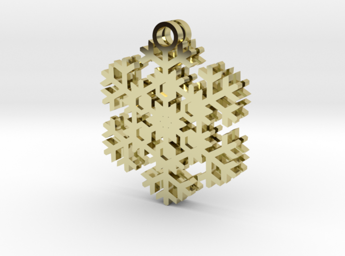 Blizzard Snowflake Earrings 3d printed