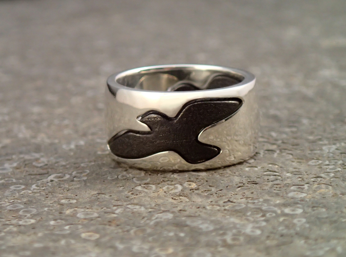 Bird Ring-Bird (buy with Bird Ring - Sky) 3d printed 