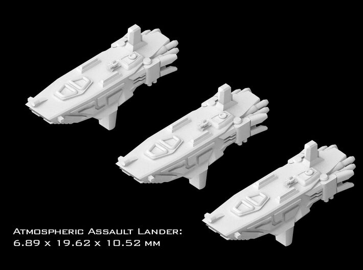 (Armada) 3x Atmospheric Assault Lander 3d printed