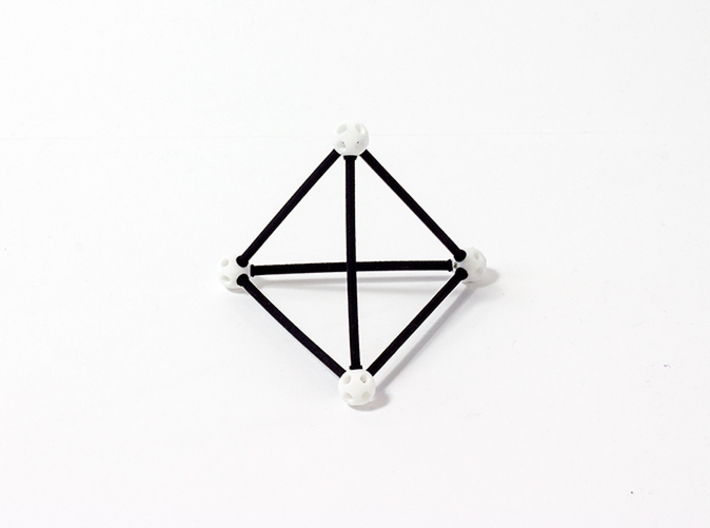 'Sprued' Tetrahedron #color 3d printed 