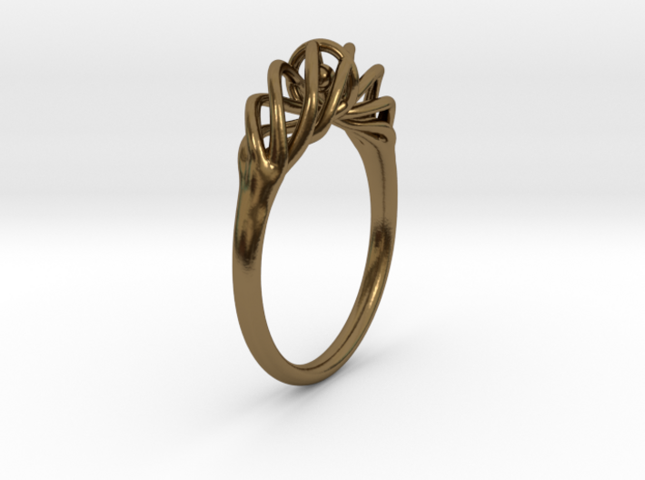 Twisted Ring Sizes 6-13 3d printed