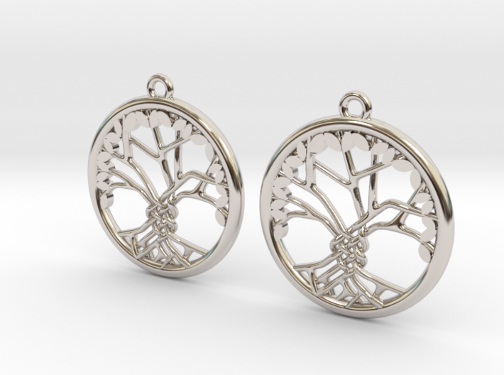 Tree Of Life Earrings 3d printed