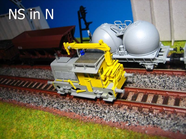 N SIK NS 200-300 locomotor met HIAB kraan en dek 3d printed 