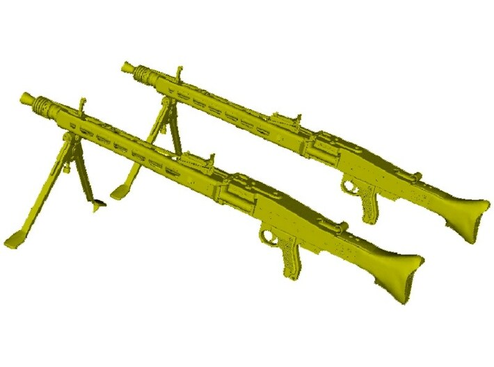 1/24 scale WWII Wehrmacht MG-42 machineguns x 2 3d printed