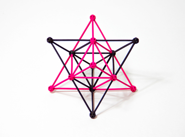 'Sprued' Star Tetrahedron Half-pack #color 3d printed