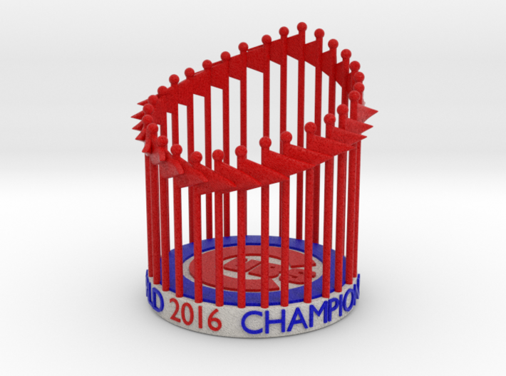 Cubs World Series Trophy 2016 Figurine, Ornament 3d printed