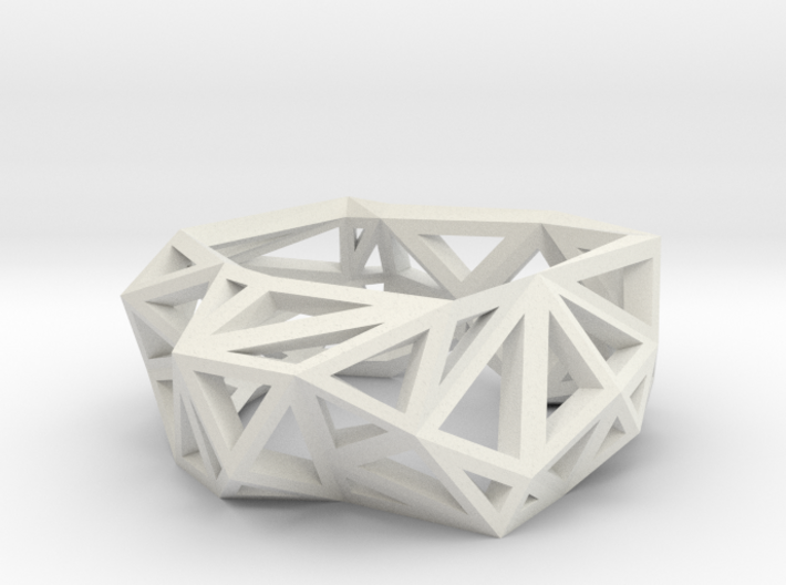Triangulated Ring 3d printed