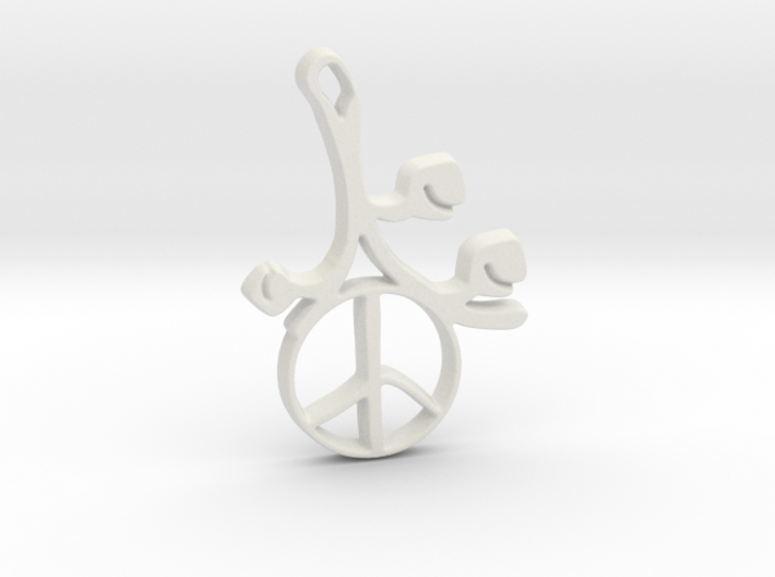 Earthly Spring Peace Sign by ~M. 3d printed