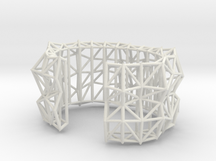 Faceted Cuff 3d printed