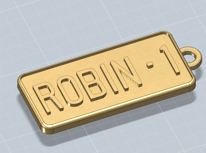 KEYCHAIN ROBIN 1 3d printed Keychain Robin1, render