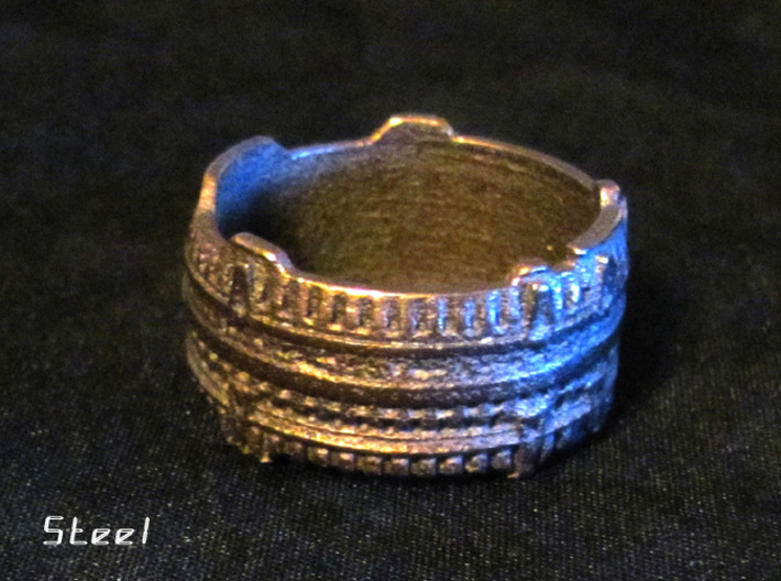 Star Gate Ring #1, Ring Size 9 3d printed 