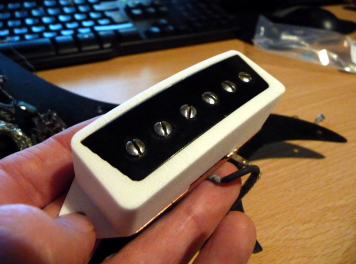 Epi ET270 Pickup Surround 3d printed Surround shown fitted to Epiphone ET270 pickup (for illustration purposes)