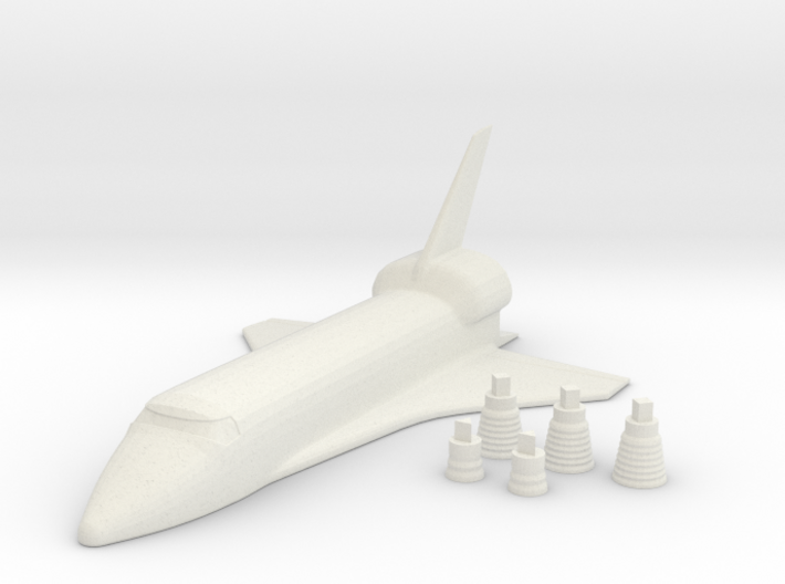 Space Shuttle + Your name 3d printed