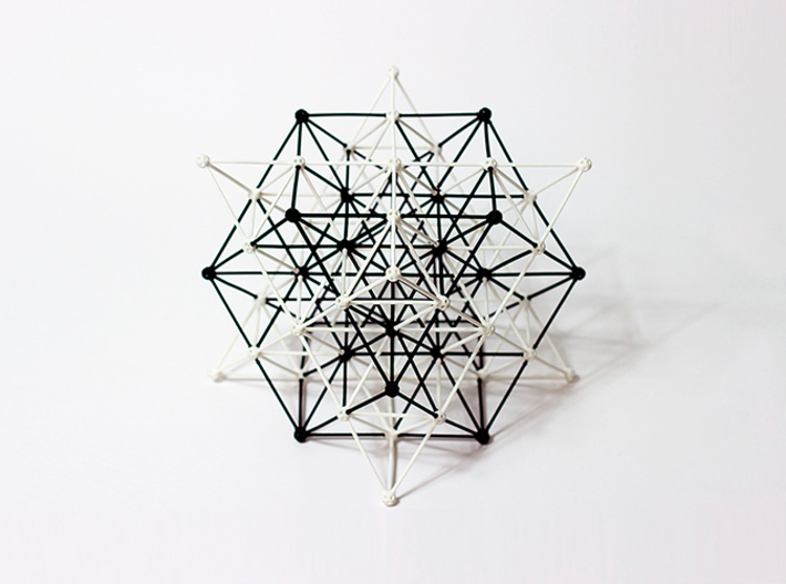 64-Tetrahedron Cube Half-pack #white 3d printed 