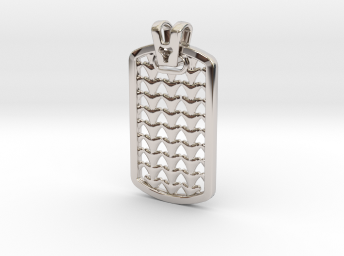 HOUNDS TOOTH DOG TAG 2 3d printed