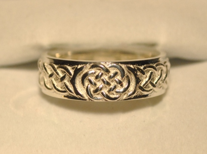 Celtic Wedding Knot Ring 3d printed Front
