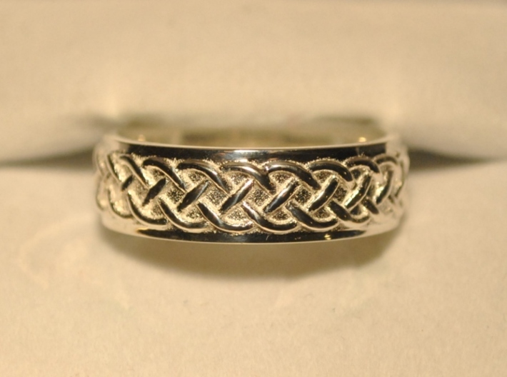 Celtic Wedding Knot Ring 3d printed Back
