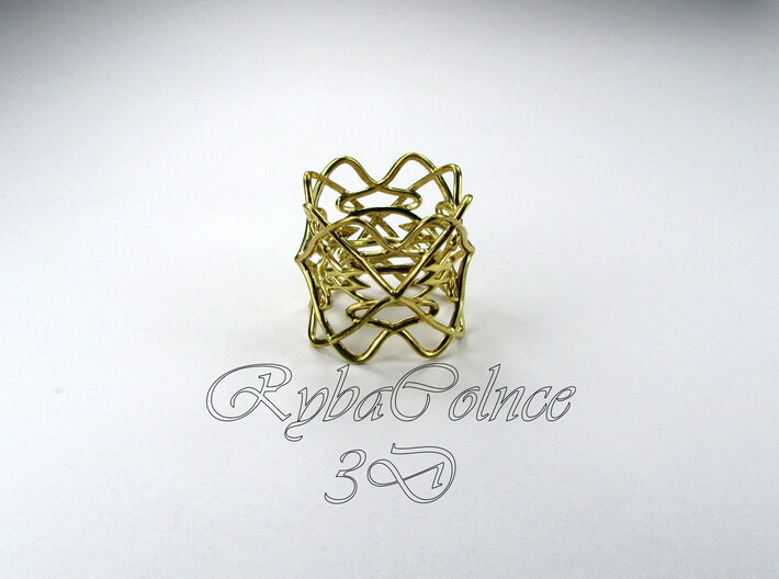 Ring The pattern/ size 6US (16.5mm) 3d printed